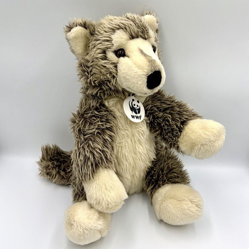 Build A Bear Workshop World Wildlife Fund WWF Gray Timber Wolf Plush BAB 2009